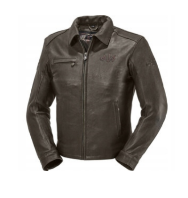 AJS HERREN LEDERJACKE Kurtka Motocyklowa