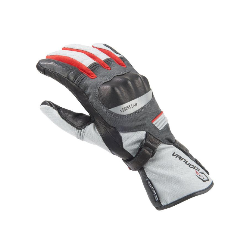 RĘKAWICE VANUCCI TOURING IV SZARO-CZARNO-CZERWONE 2XL OUTLET