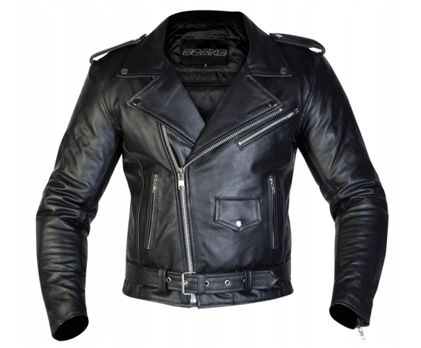 OZONE RAMONES Kurtka Motocyklowa Skórzana