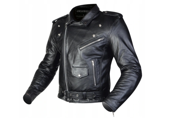 OZONE RAMONES Kurtka Motocyklowa Skórzana