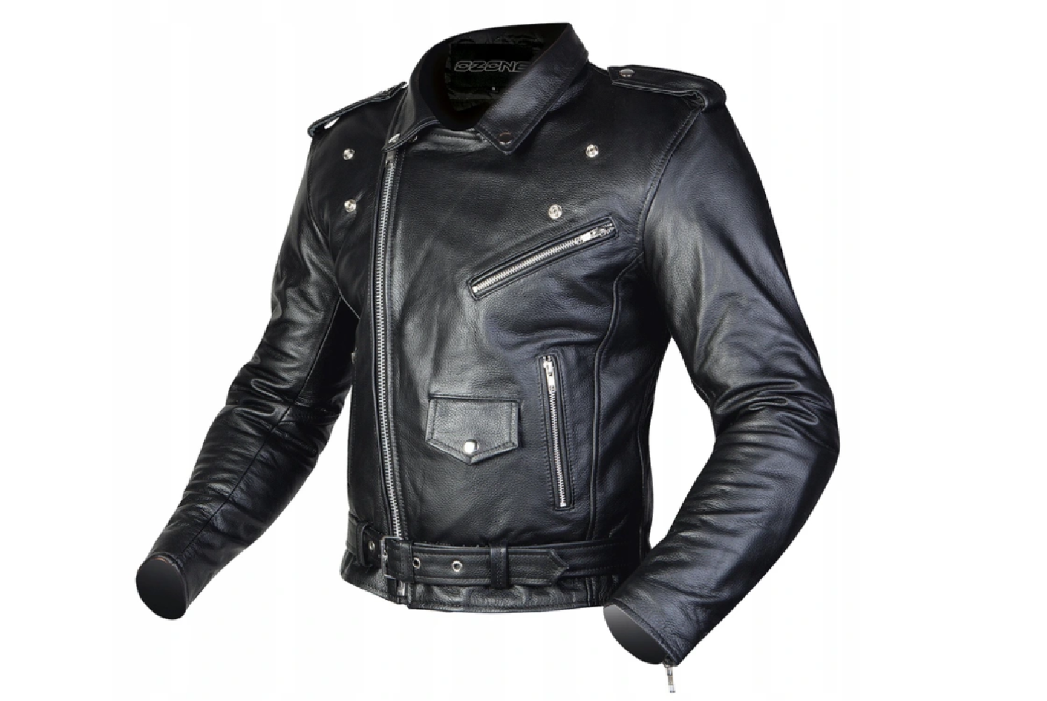 OZONE RAMONES Kurtka Motocyklowa Skórzana