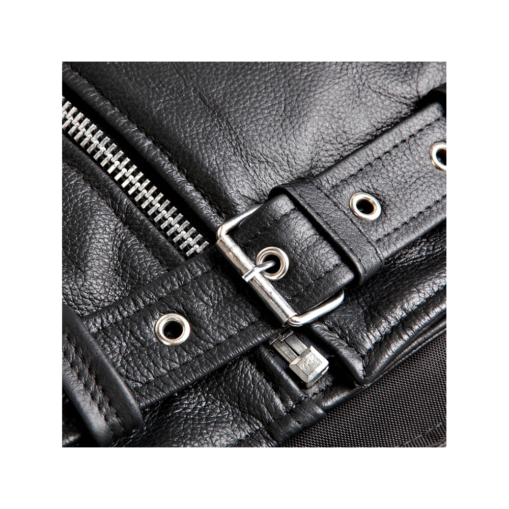 OZONE RAMONES Kurtka Motocyklowa Skórzana