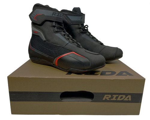 RIDA TRACK STAR RED Buty skórzane