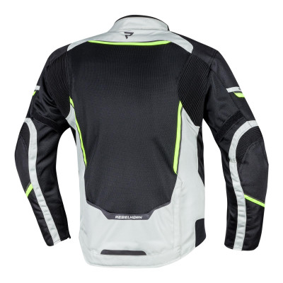 KURTKA REBELHORN FLUX CZARNO SZARA FLUO OUTLET