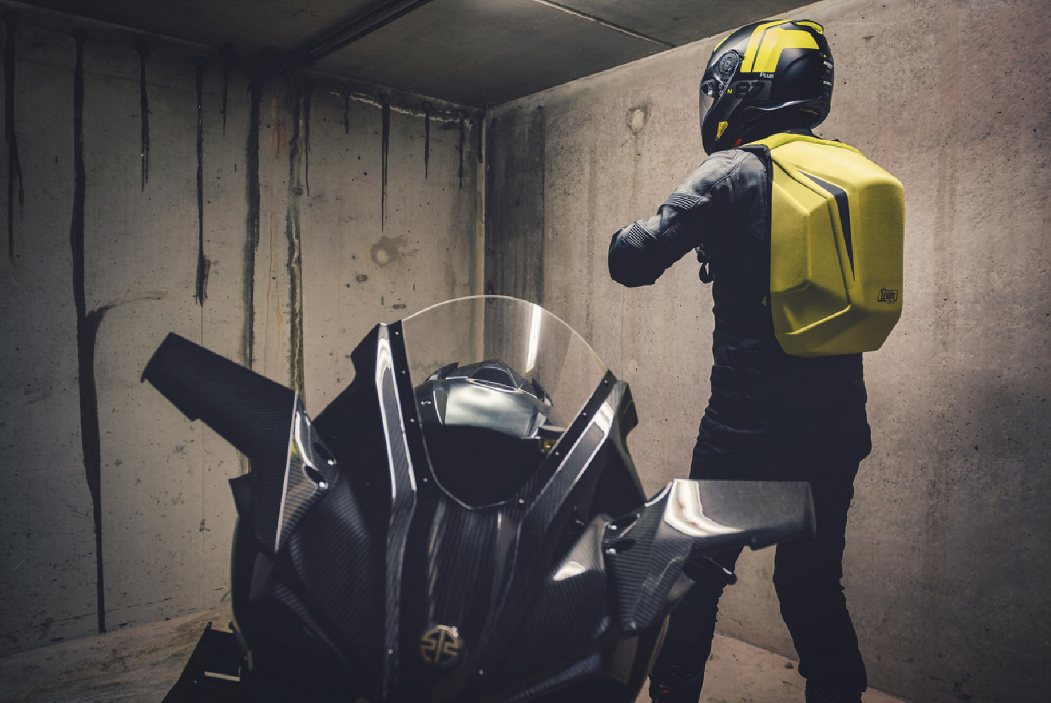 LOUIS Plecak Motocyklowy Neonowy