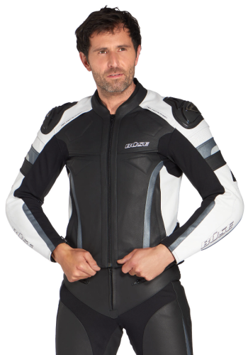 KURTKA MOTOYKLOWA BUSE LE MANS BIAŁO CZARNO SZARA