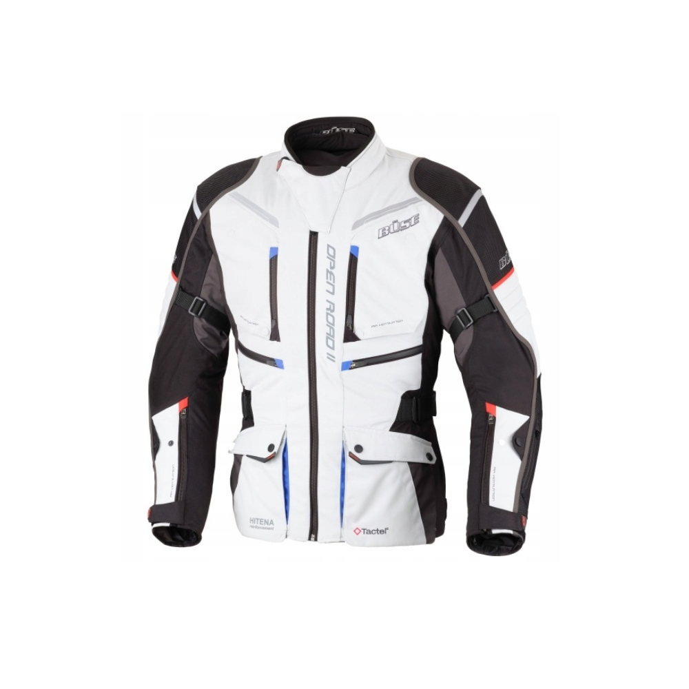 KURTKA BUSE OPEN ROAD II SZARO CZARNO NIEBIESKA M