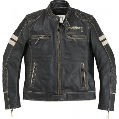 Highway 1 Autentic Kurtka Skórzana Motocyklowa