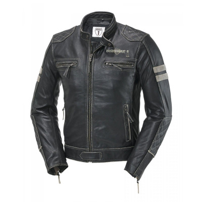 Highway 1 Autentic Kurtka Skórzana Motocyklowa