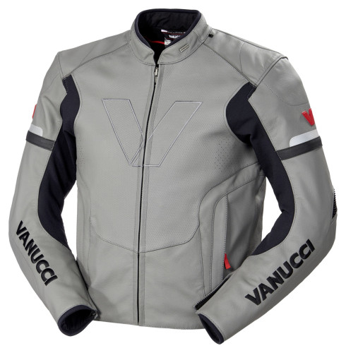 KURTKA MOTOCYKLOWA VANUCCI VSJ-2 SZARO-CZARNA L