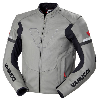 KURTKA MOTOCYKLOWA VANUCCI VSJ-2 SZARO-CZARNA L