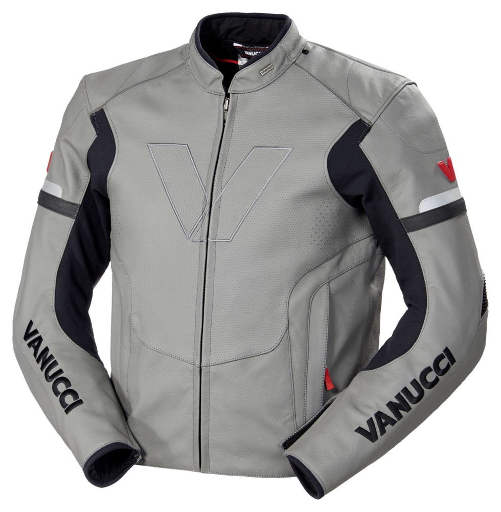 KURTKA MOTOCYKLOWA VANUCCI VSJ-2 SZARO-CZARNA L