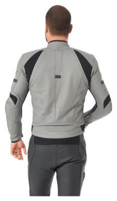 KURTKA MOTOCYKLOWA VANUCCI VSJ-2 SZARO-CZARNA L