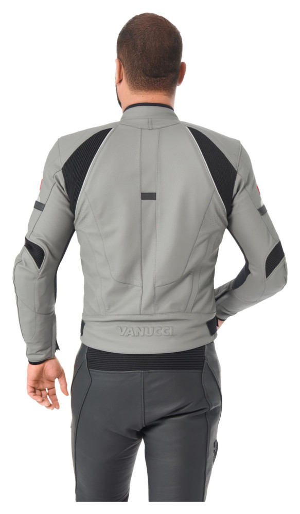 KURTKA MOTOCYKLOWA VANUCCI VSJ-2 SZARO-CZARNA L