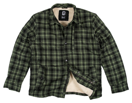 KOSZULA BRANDIT CLASSIC SHERPA ZIELONO-CZARNA