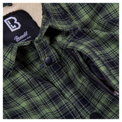 KOSZULA BRANDIT CLASSIC SHERPA ZIELONO-CZARNA