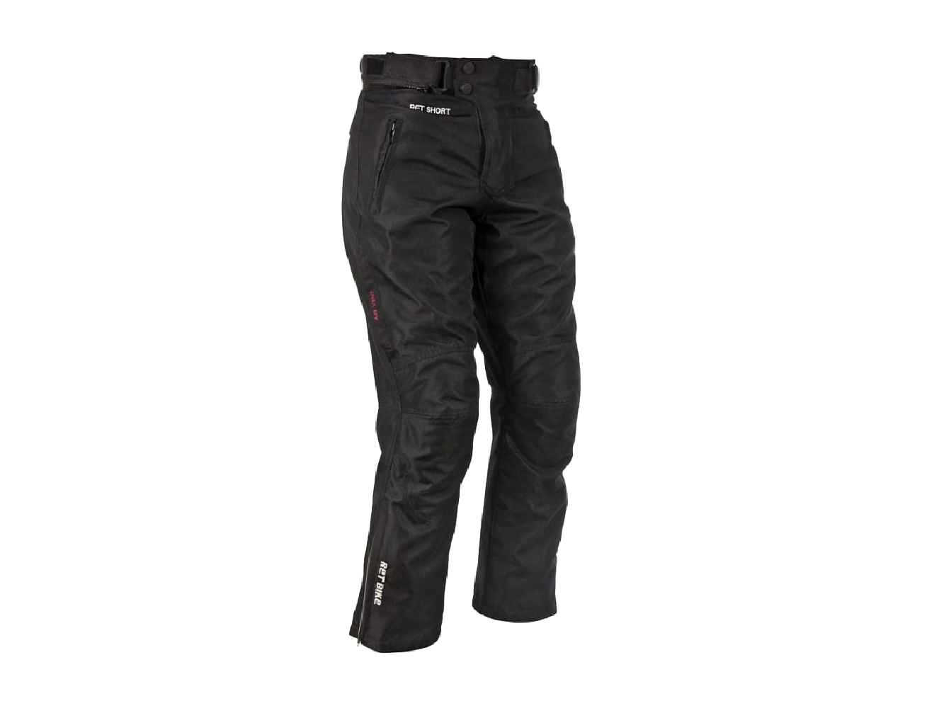 SPODNIE MOTOCYKLOWE RIDA SHORT CZARNE ROZMIAR L