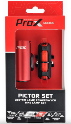 PROX PICTOR SET Lampy Rowerowe