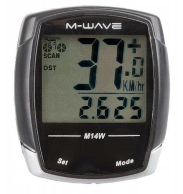 M-WAVE M14W Licznik Wodoodporny Rowerowy