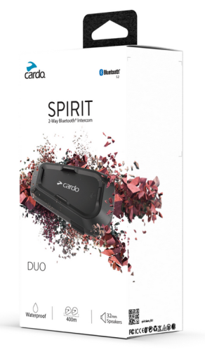 CARDO SPIRIT DUO Intercom Motocyklowy 400m 2szt.