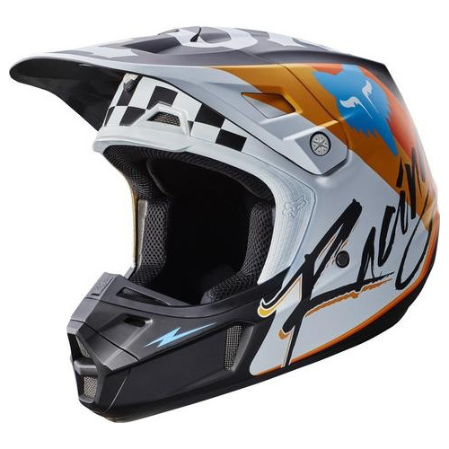 FOX V-2 ROHR TEAL Kask motocyklowy cross/enduro