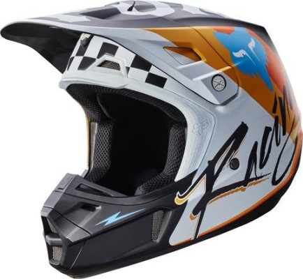 FOX V-2 ROHR TEAL Kask motocyklowy cross/enduro