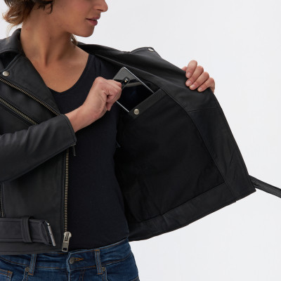 OZONE RAMONES MODERN LADY Kurtka Motocyklowa Skóra