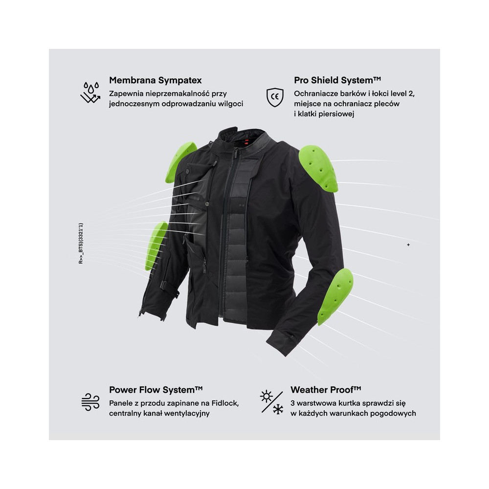 REBELHORN RANGE Kurtka Motocyklowa Turystyczna