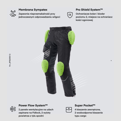 REBELHORN RANGE Spodnie Motocyklowe Turystyczne