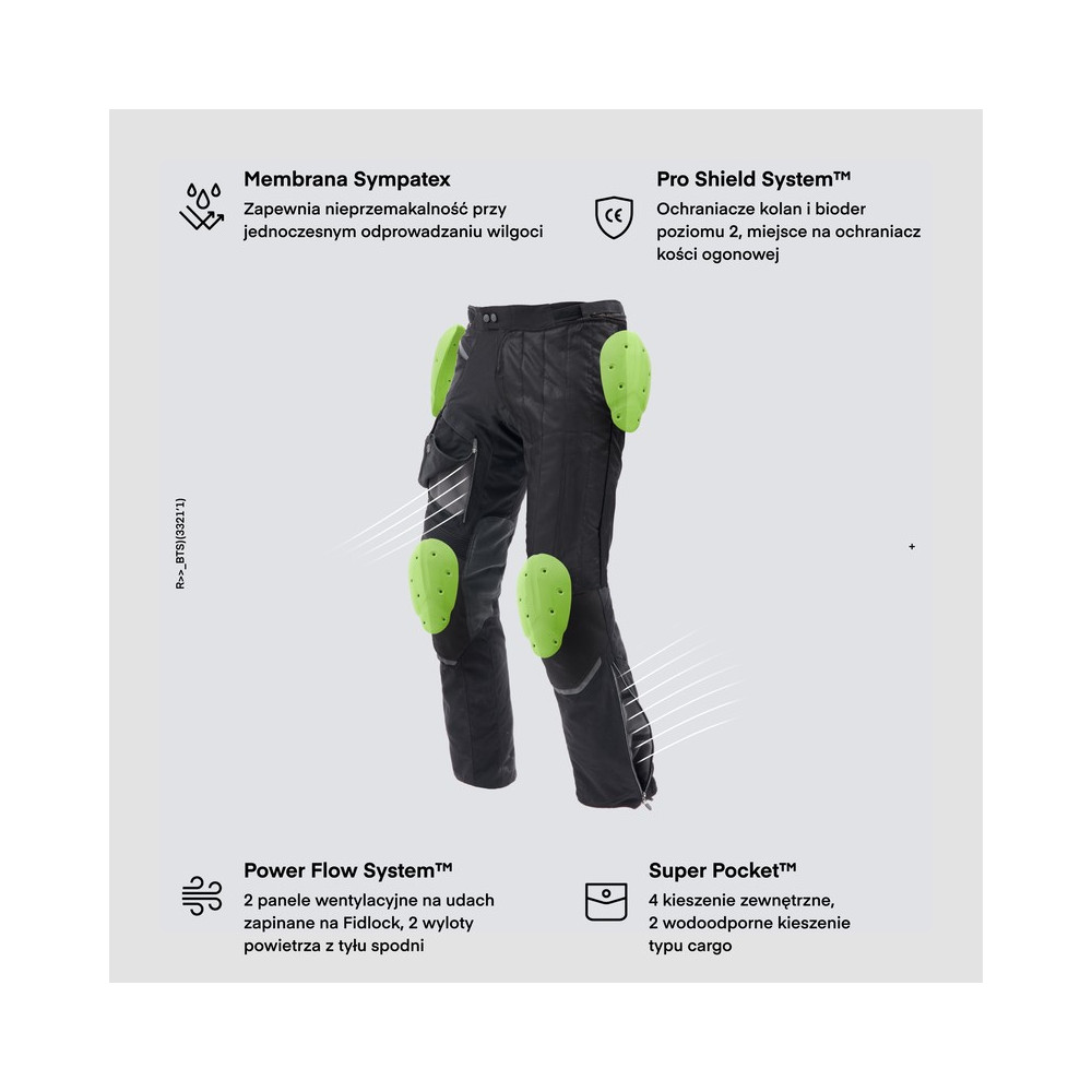 REBELHORN RANGE Spodnie Motocyklowe Turystyczne