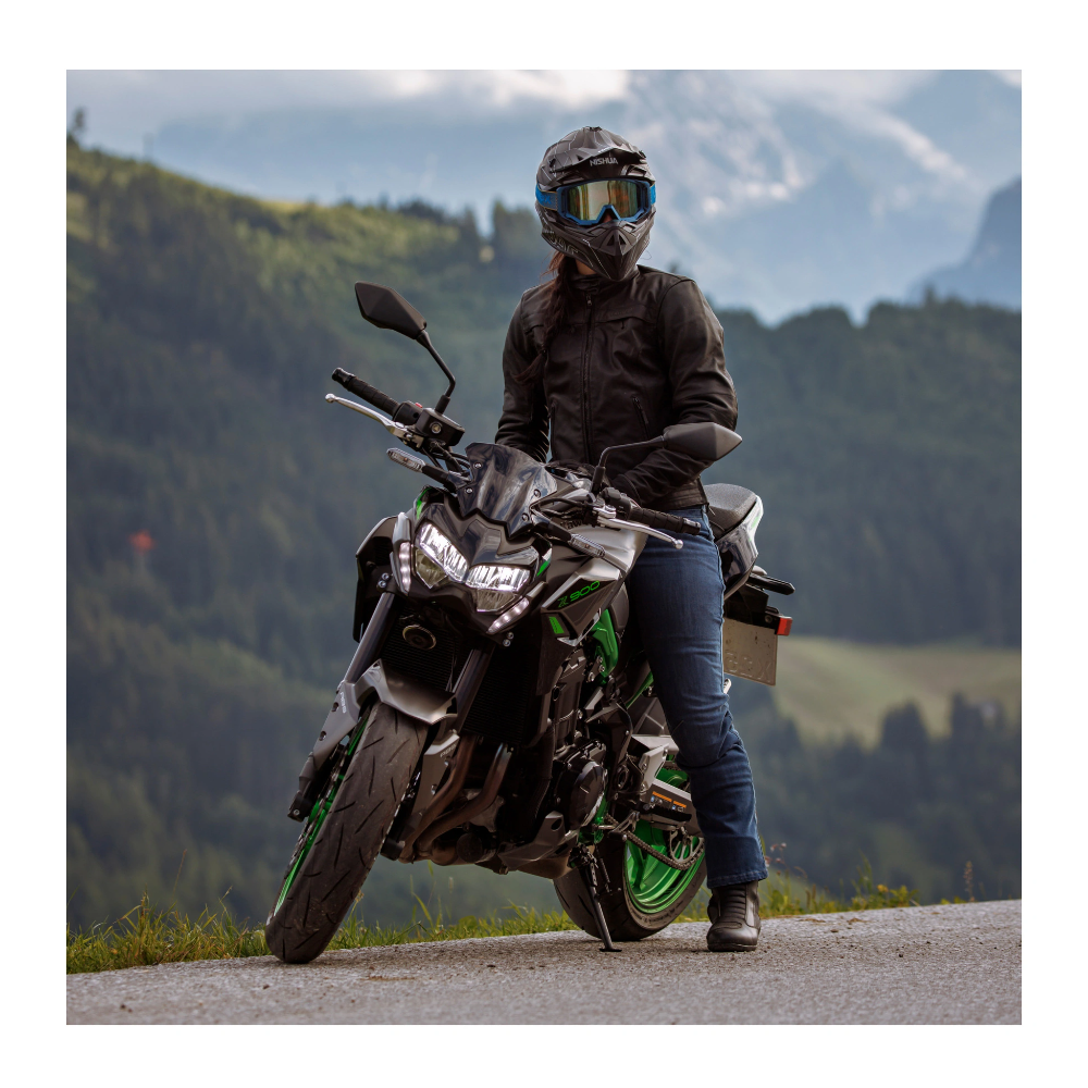 FASTWAY L-2201 Kurtka Motocyklowa Skórzana Damska