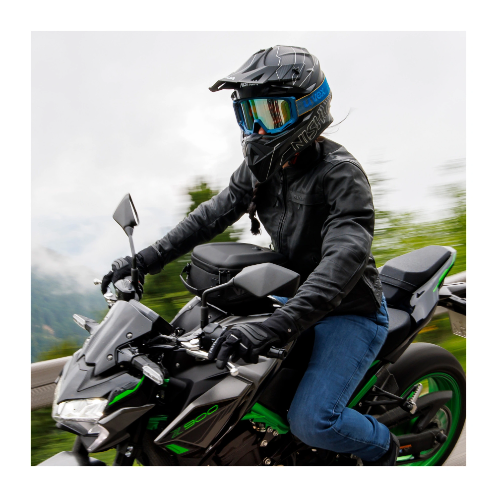 FASTWAY L-2201 Kurtka Motocyklowa Skórzana Damska