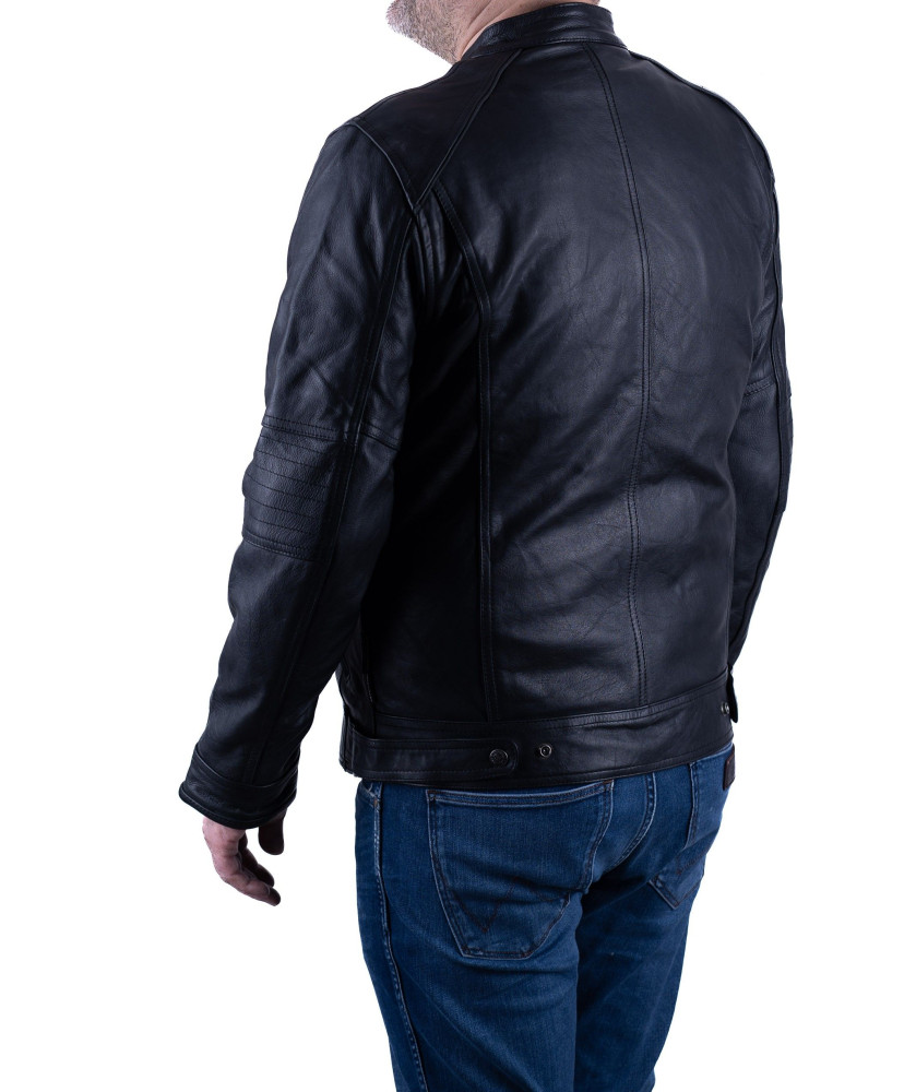 GASOLINE Kurtka Motocyklowa Skórzana