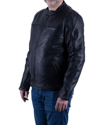 GASOLINE Kurtka Motocyklowa Skórzana