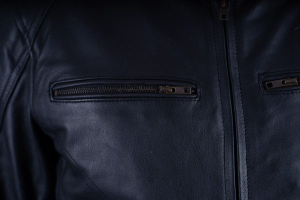 GASOLINE Kurtka Motocyklowa Skórzana