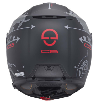 SCHUBERTH C5 Globe Black Szczękowy Kask Motocyklowy Na Chopper Crusier
