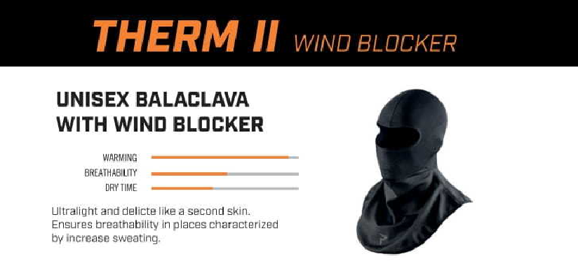 REBELHORN THERM II Kominiarka Termoaktywna Z Windstopperem