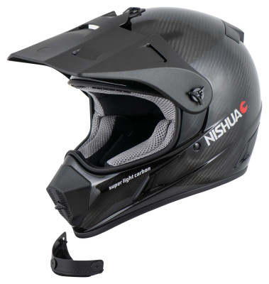 NISHUA ENDURO CARBON EVO Integralny Kask Motocyklowy Enduro Cross Qaud