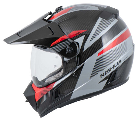NISHUA ENDURO CARBON EVO Integralny Kask Motocyklowy Enduro Cross Qaud