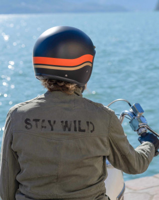 DMD VINTAGE Kask Motocyklowy Na Motor Café Racer, Chopper, Scrambler