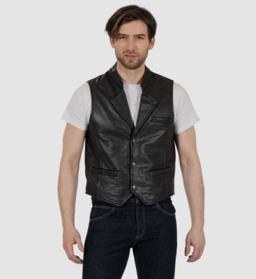 DETLEV LOUIS DL-SM-4 Kamizelka Motocyklowa Skórzana