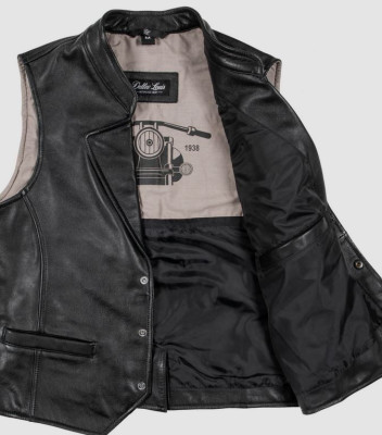 DETLEV LOUIS DL-SM-4 Kamizelka Motocyklowa Skórzana