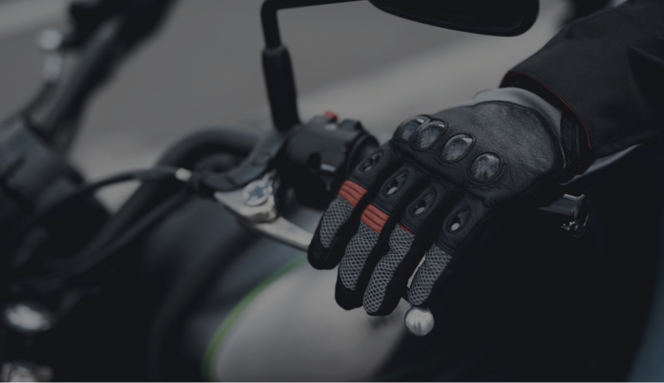 Rękawica motocyklowa w kolorze czarnym